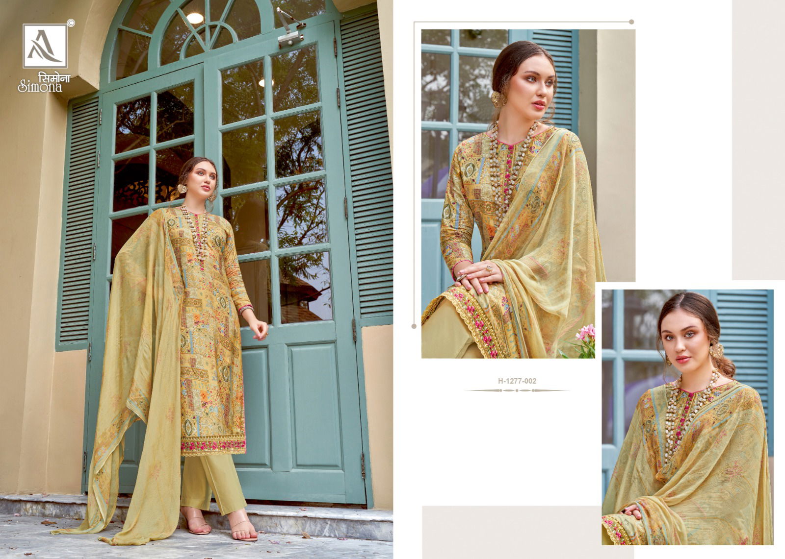 Simona By Alok Printed Designer Dress Material Catalog
